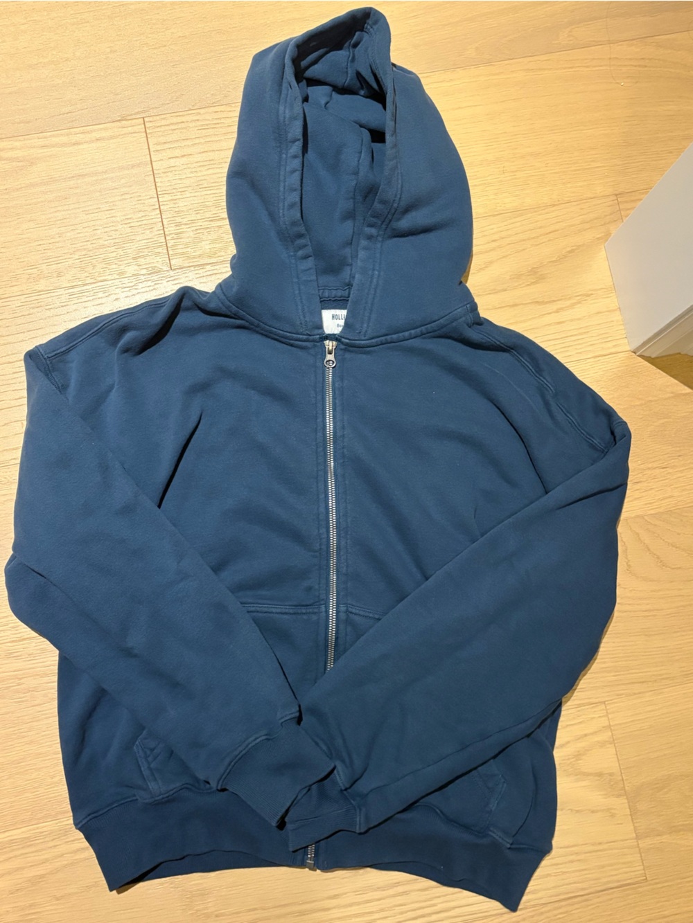 Hollister Navy Zip Hoodie Sweatshirt